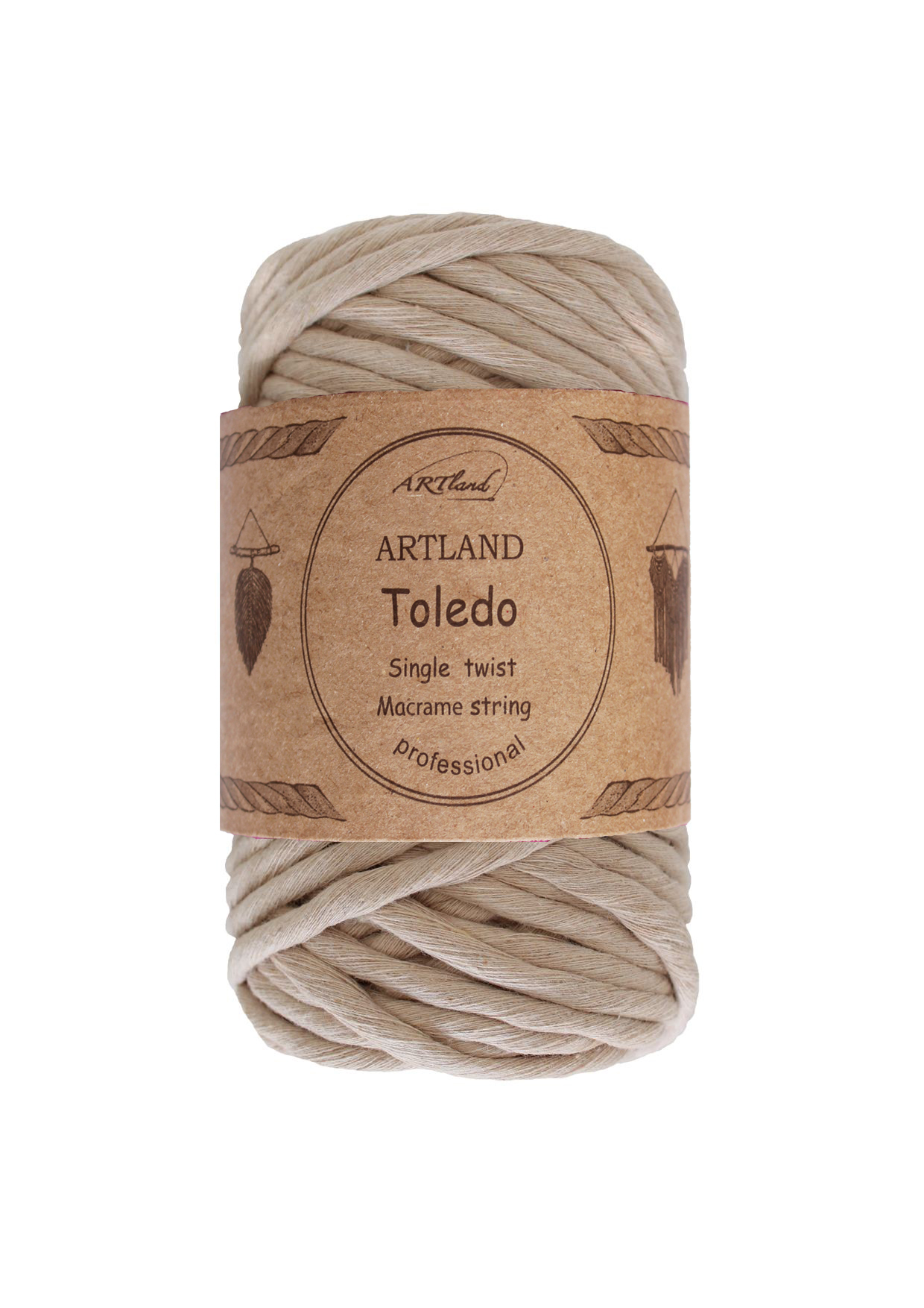 Macrame TOLEDO Single Twist 4 m'm